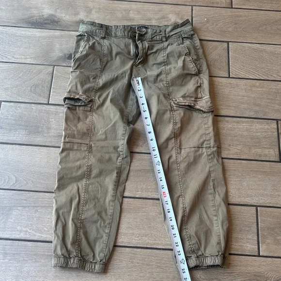Sanctuary Standard Surplus Cargo Joggers Olive Green Size 29 Vintage Utility - Picture 3 of 9